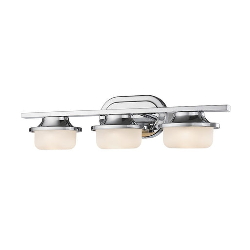 Z-Lite Optum 3 Light Vanity Light, Chrome, Matte Opal - 1917-3V-CH-LED