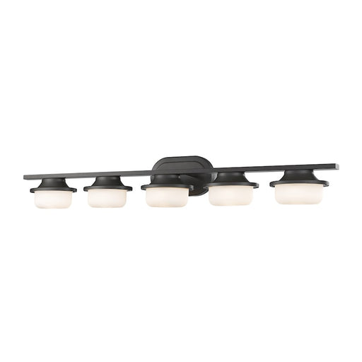 Z-Lite Optum 5 Light Vanity Light, Bronze, Matte Opal - 1917-5V-BRZ-LED