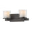 Z-Lite Schema 2 Light Vanity, Bronze, Clear Out/Matte Opal In - 1918-2V-BRZ-LED