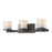 Z-Lite Schema 3 Light Vanity, Bronze, Clear Out/Matte Opal In - 1918-3V-BRZ-LED