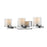 Z-Lite Schema 3 Light Vanity, Chrome, Clear Out/Matte Opal In - 1918-3V-CH-LED