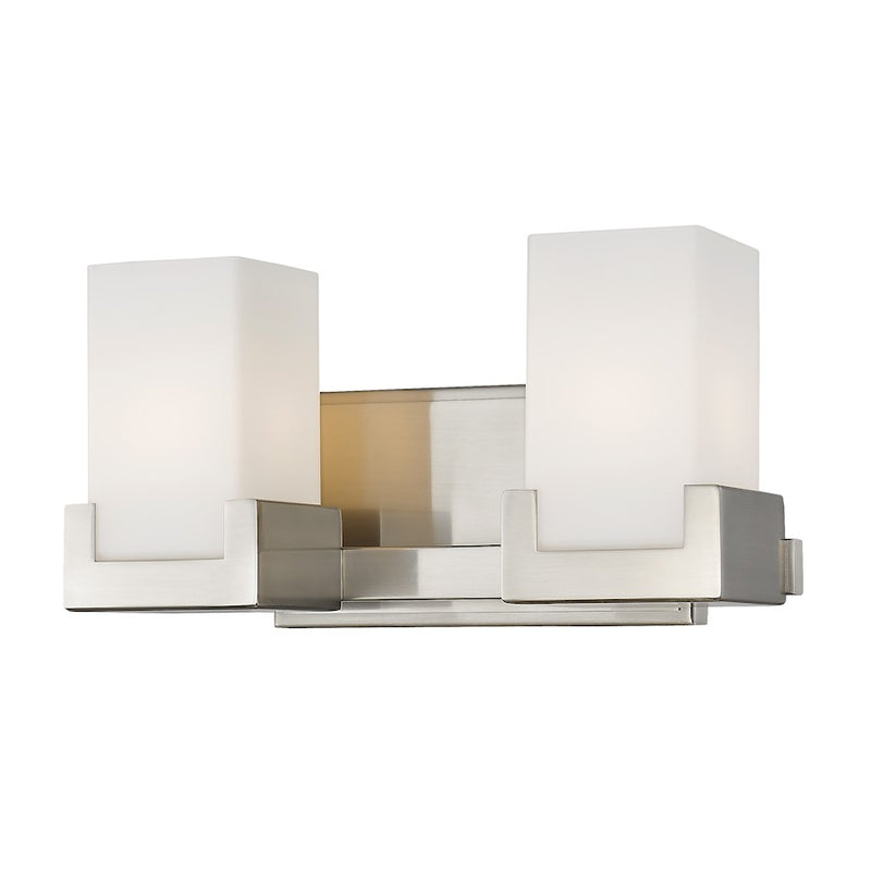 Z-Lite Peak 2 Light Vanity in Brushed Nickel - 1920-2V-BN-LED