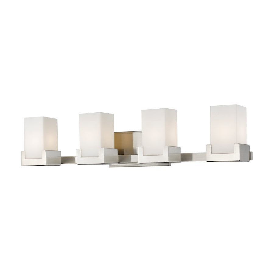 Z-Lite Peak 4 Light Vanity in Brushed Nickel - 1920-4V-BN-LED