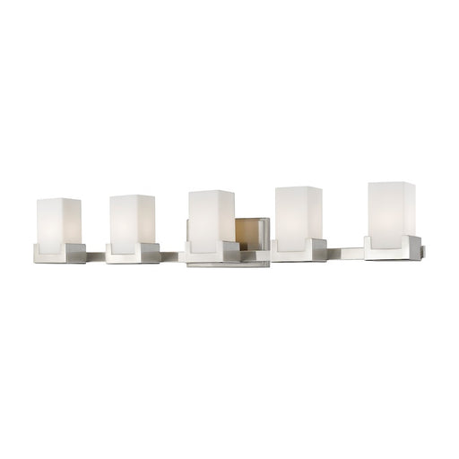Z-Lite Peak 5 Light Vanity in Brushed Nickel - 1920-5V-BN-LED