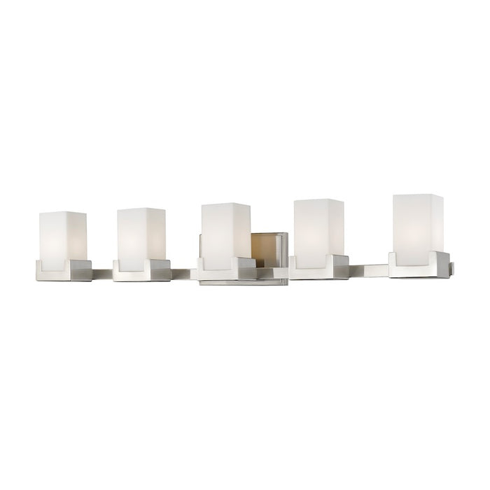 Z-Lite Peak 5 Light Vanity in Brushed Nickel - 1920-5V-BN-LED