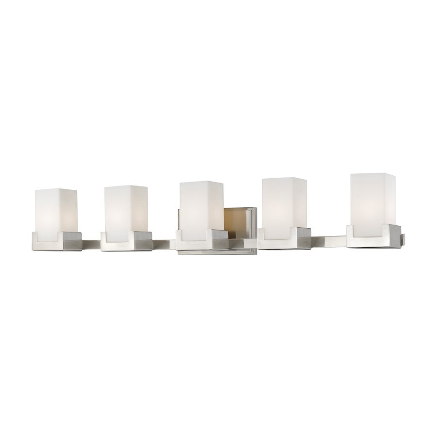 Z-Lite Peak 5 Light Vanity in Brushed Nickel - 1920-5V-BN-LED