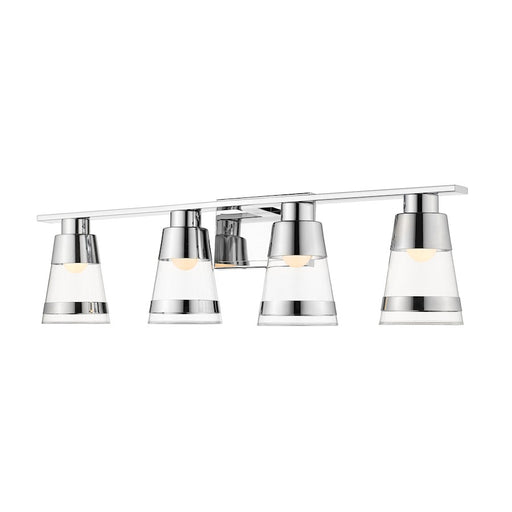 Z-Lite Ethos 4 Light Vanity, Chrome/Clear - 1921-4V-CH-LED