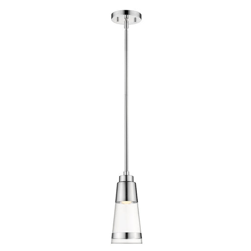 Z-Lite Ethos 1 Light Mini Pendant, Chrome/Clear - 1921MP-CH-LED