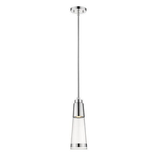 Z-Lite Ethos 1 Light Pendant, Chrome/Clear - 1921P-CH-LED