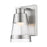 Z-Lite Ethos 1 Light Wall Sconce, Brushed Nickel/Seedy - 1922-1S-BN-LED