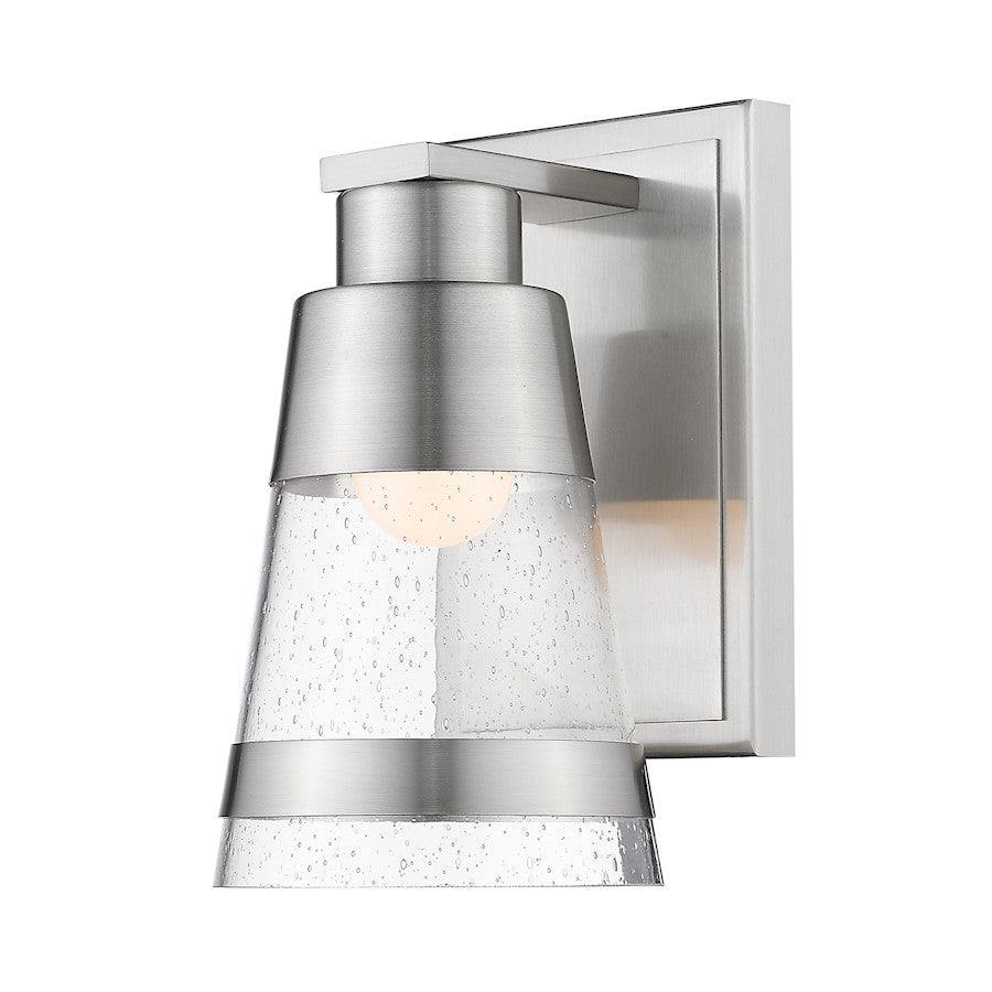 Z-Lite Ethos 1 Light Wall Sconce, Brushed Nickel/Seedy - 1922-1S-BN-LED