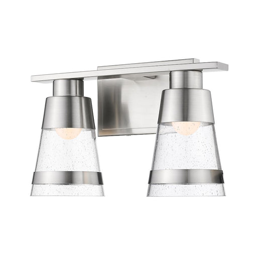 Z-Lite Ethos 2 Light Vanity, Brushed Nickel/Seedy - 1922-2V-BN-LED