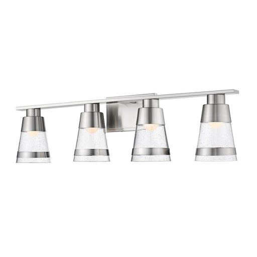 Z-Lite Ethos 4 Light Vanity, Brushed Nickel/Seedy - 1922-4V-BN-LED