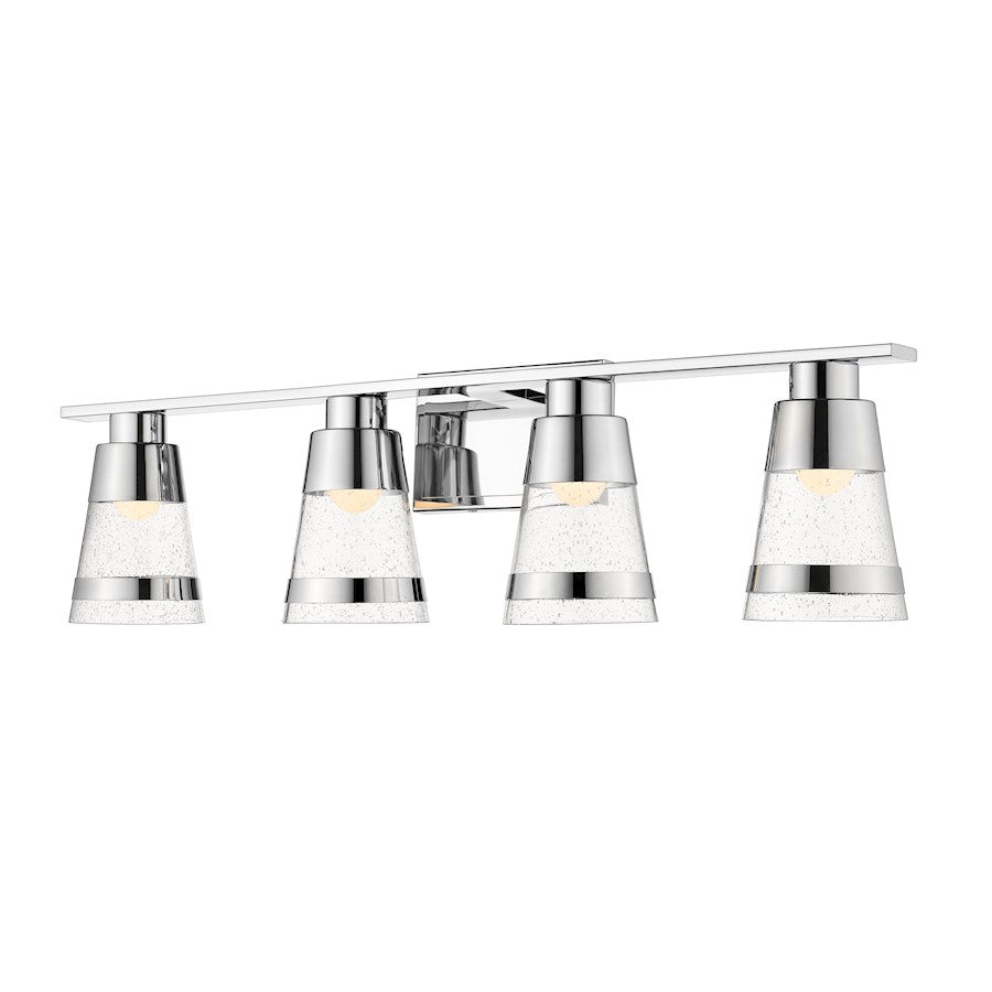 Z-Lite Ethos 4 Light Vanity, Chrome/Seedy - 1922-4V-CH-LED