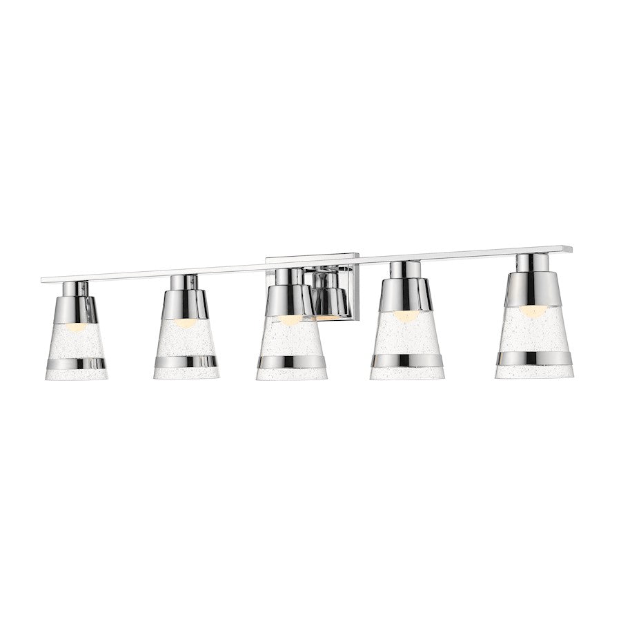 Z-Lite Ethos 5 Light Vanity, Chrome/Seedy - 1922-5V-CH-LED