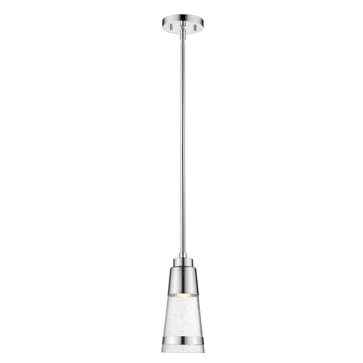 Z-Lite Ethos 1 Light Mini Pendant, Chrome/Seedy - 1922MP-CH-LED