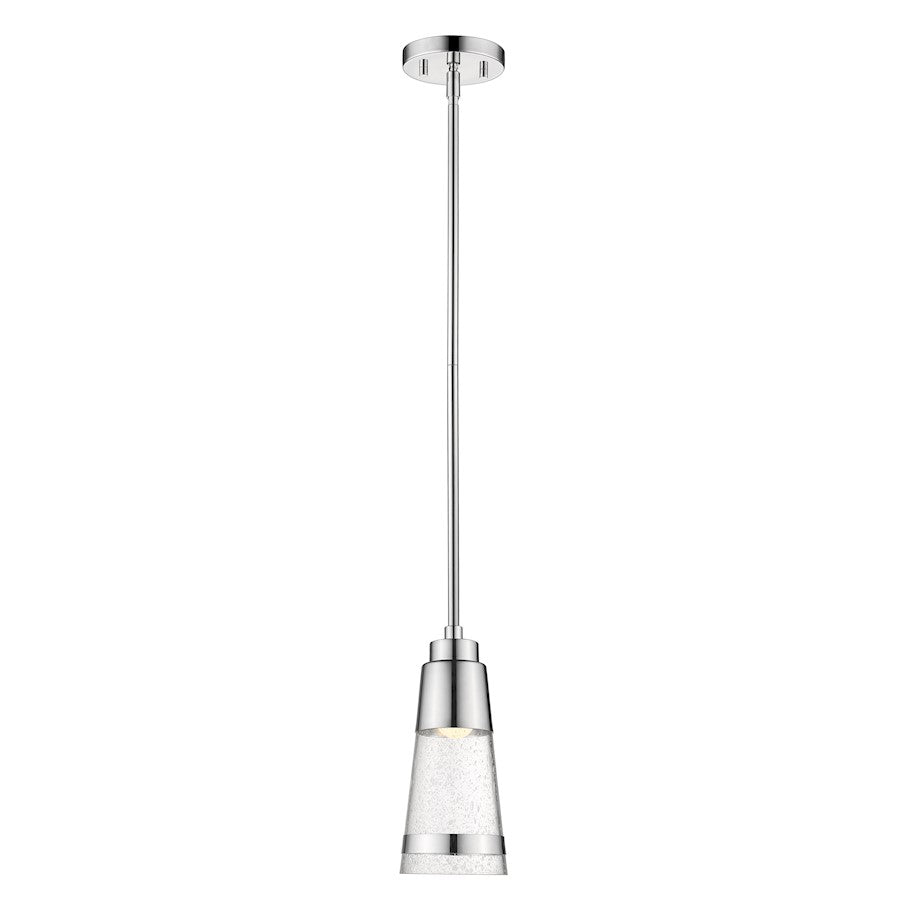 Z-Lite Ethos 1 Light Mini Pendant, Chrome/Seedy - 1922MP-CH-LED