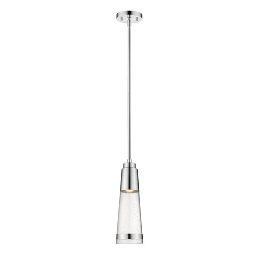 Z-Lite Ethos 1 Light Pendant, Chrome/Seedy - 1922P-CH-LED