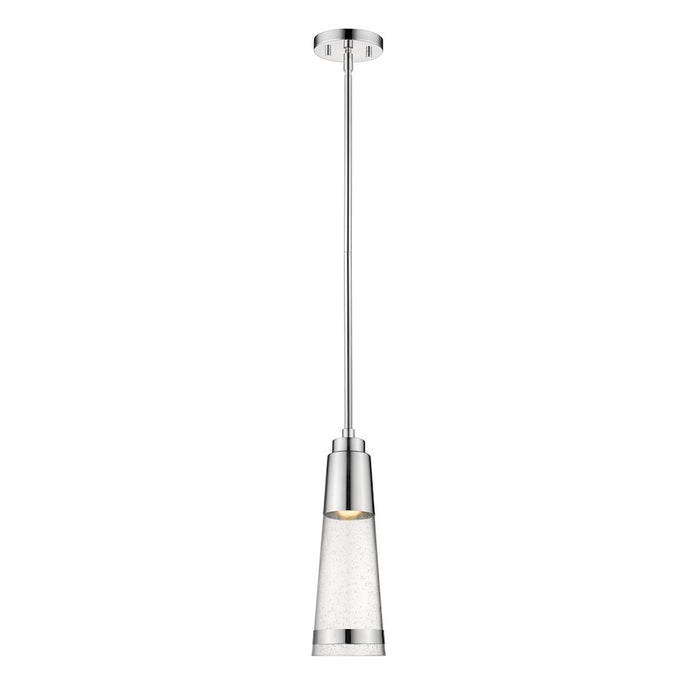Z-Lite Ethos 1 Light Pendant, Chrome/Seedy - 1922P-CH-LED