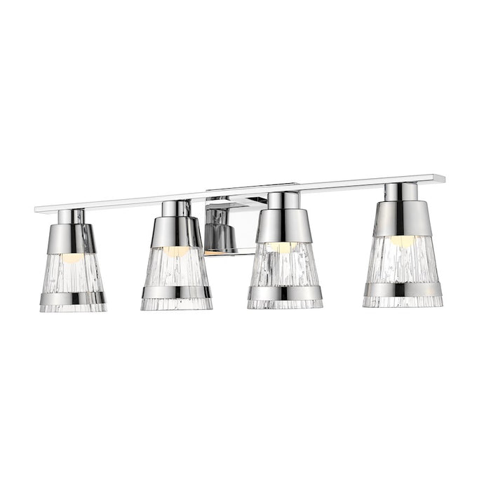 Z-Lite Ethos 4 Light Vanity, Chrome/Chiseled - 1923-4V-CH-LED