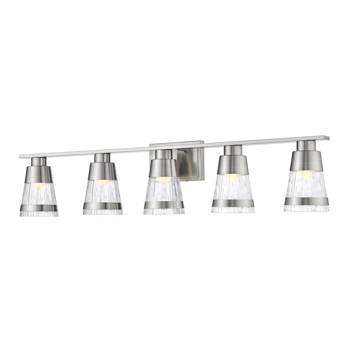 Z-Lite Ethos 5 Light Vanity, Brushed Nickel/Chiseled - 1923-5V-BN-LED