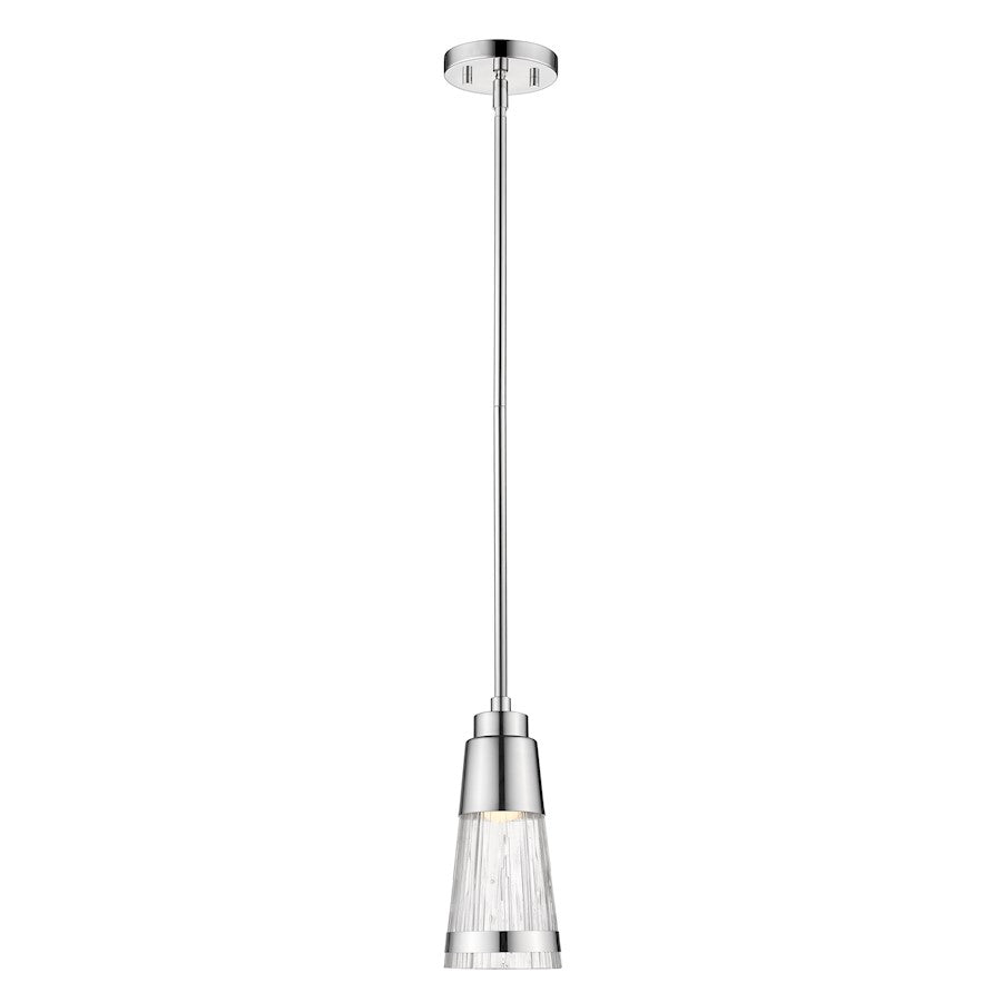 Z-Lite Ethos 1 Light Mini Pendant, Chrome/Chiseled - 1923MP-CH-LED