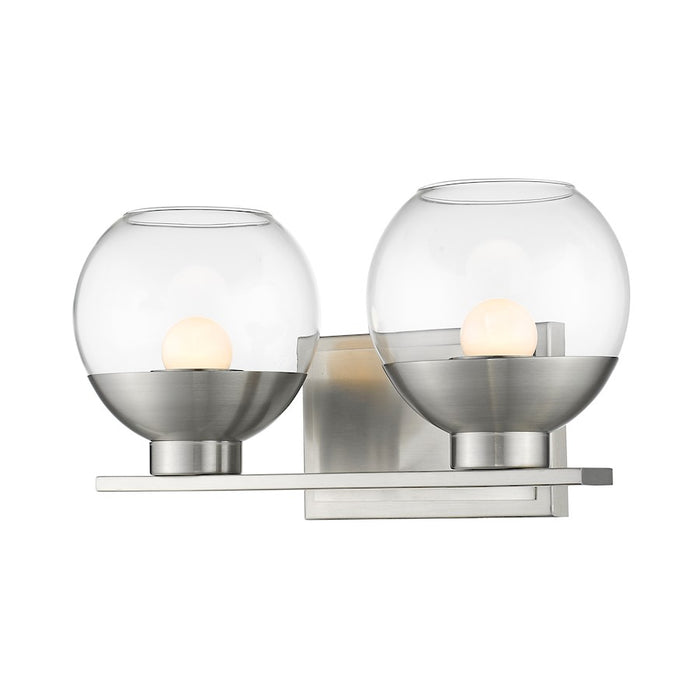 Z-Lite Osono 2 Light Vanity, Brushed Nickel - 1924-2V-BN-LED