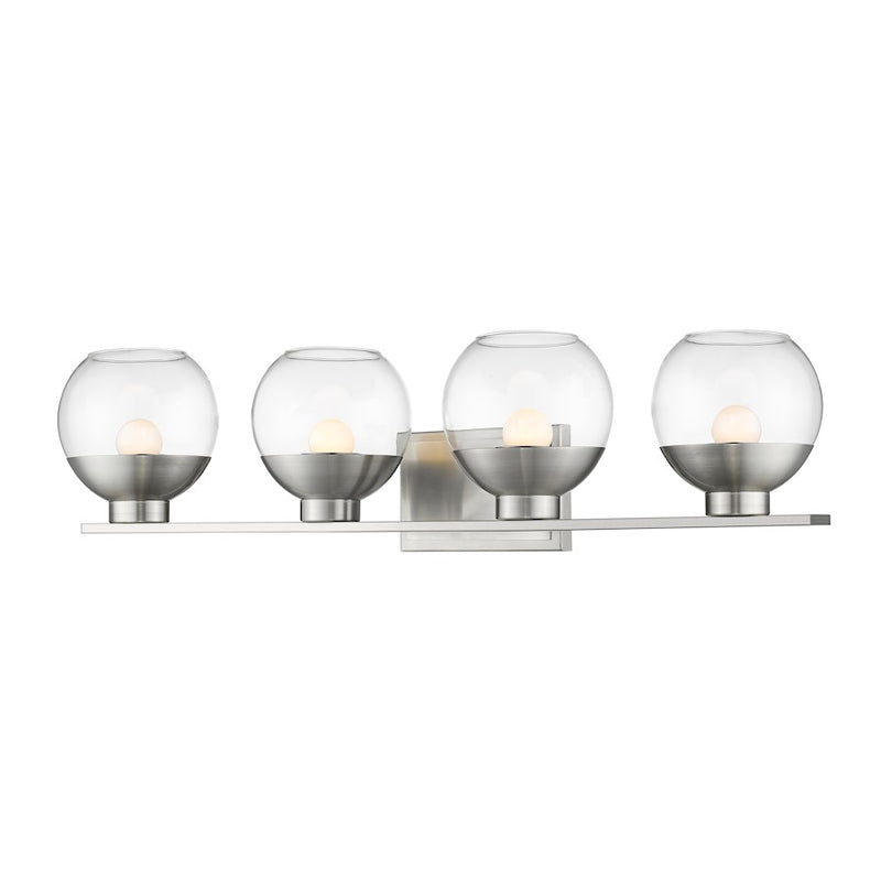 Z-Lite Osono 4 Light Vanity, Brushed Nickel - 1924-4V-BN-LED
