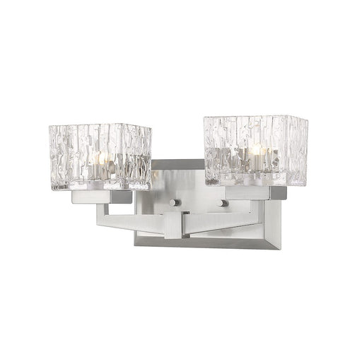 Z-Lite Rubicon 2 Light Vanity, Brushed Nickel, Clear - 1927-2V-BN-LED