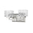Z-Lite Rubicon 2 Light Vanity, Brushed Nickel/Clear