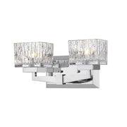Z-Lite Rubicon 2 Light Vanity, Chrome, Clear - 1927-2V-CH-LED