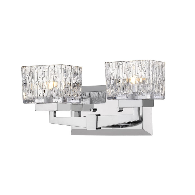 Z-Lite Rubicon 2 Light Vanity, Chrome, Clear - 1927-2V-CH-LED