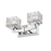 Z-Lite Rubicon 2 Light Vanity, Chrome/Clear
