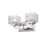 Z-Lite Rubicon 2 Light Vanity, Chrome/Clear
