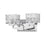 Z-Lite Rubicon 2 Light Vanity, Chrome/Clear
