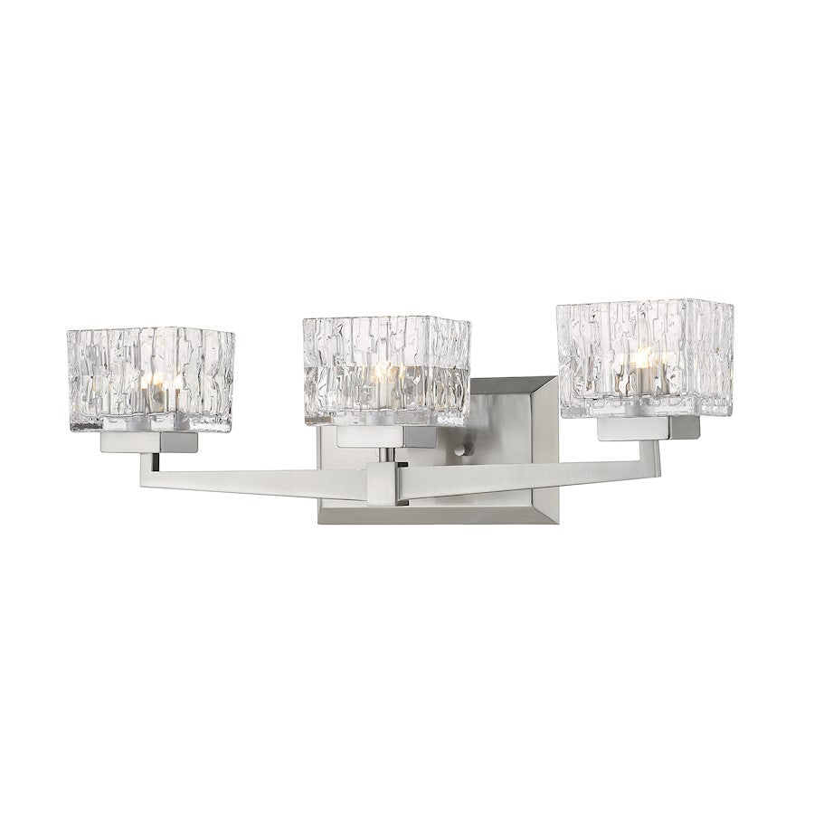 Z-Lite Rubicon 3 Light Vanity, Brushed Nickel - 1927-3V-BN