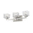 Z-Lite Rubicon 3 Light Vanity, Brushed Nickel/Clear