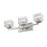 Z-Lite Rubicon 3 Light Vanity, Brushed Nickel/Clear