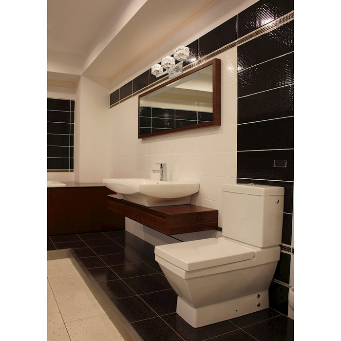 Z-Lite Rubicon 3 Light Vanity, Brushed Nickel/Clear