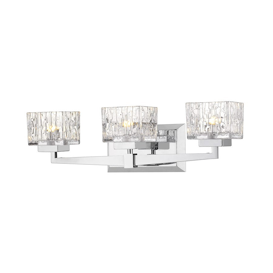 Z-Lite Rubicon 3 Light Vanity, Chrome - 1927-3V-CH