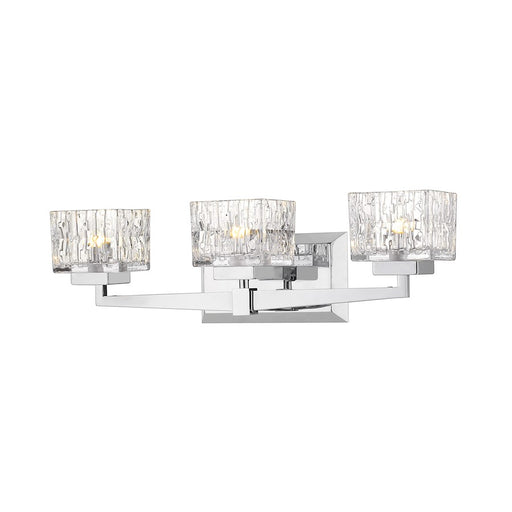 Z-Lite Rubicon 3 Light Vanity, Chrome, Clear - 1927-3V-CH-LED