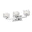 Z-Lite Rubicon 3 Light Vanity, Chrome/Clear