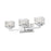 Z-Lite Rubicon 3 Light Vanity, Chrome/Clear