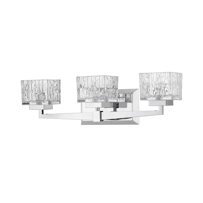 Z-Lite Rubicon 3 Light Vanity, Chrome/Clear