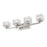 Z-Lite Rubicon 4 Light Vanity, Brushed Nickel/Clear