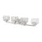 Z-Lite Rubicon 4 Light Vanity, Brushed Nickel/Clear