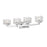 Z-Lite Rubicon 4 Light Vanity, Chrome/Clear
