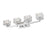 Z-Lite Rubicon 4 Light Vanity, Chrome/Clear