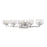 Z-Lite Rubicon 5 Light Vanity, Brushed Nickel, Clear - 1927-5V-BN-LED