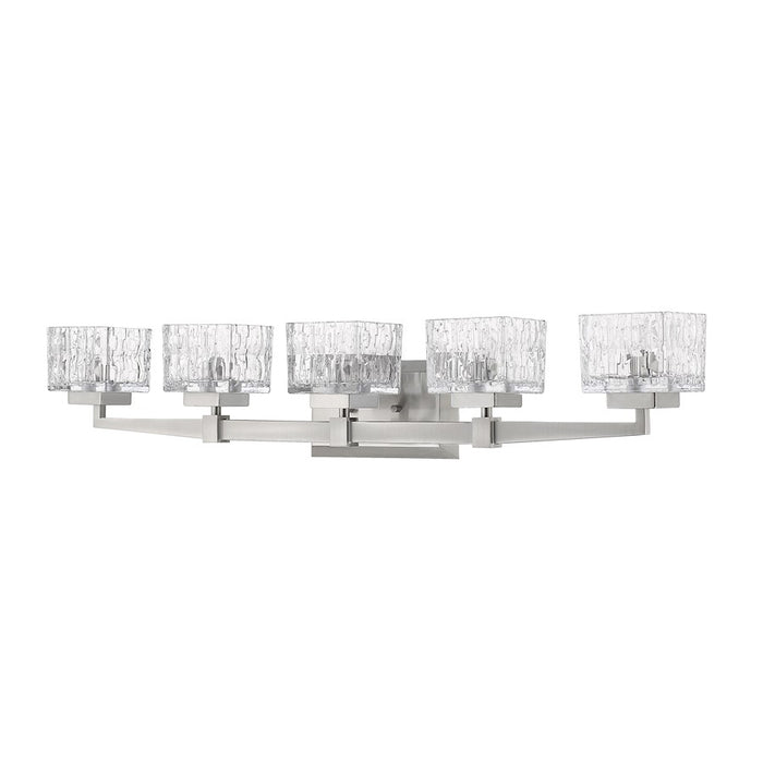Z-Lite Rubicon 5 Light Vanity, Brushed Nickel/Clear